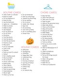 Girl's Daily Routine & Chore Cards (80)