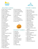 Boy's Daily Routine & Chore Cards (80)