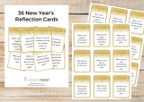 36 New Years Family Reflection Cards