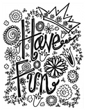 Kid's Positive Messages Coloring Book