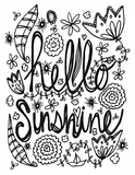 Kid's Positive Messages Coloring Book