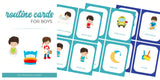 Boy's Daily Routine & Chore Cards (80)