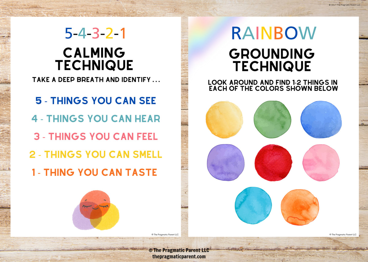 Calming & Grounding Poster – The Pragmatic Parent