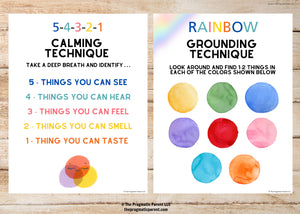 Calming & Grounding Poster