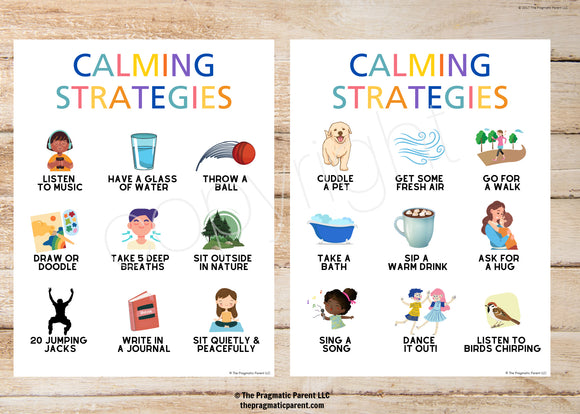 Calming Strategies Poster