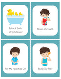 Boy's Daily Routine & Chore Cards (80)