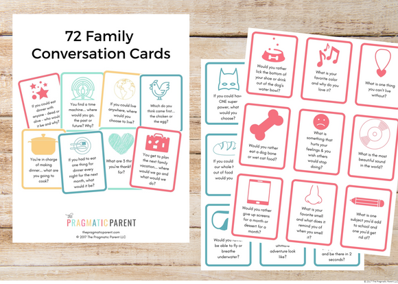72 Family Conversation Cards