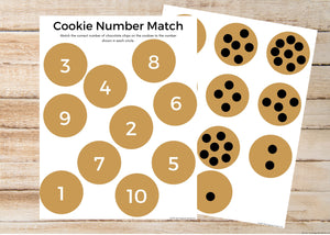 Cookie Counting Number Worksheet