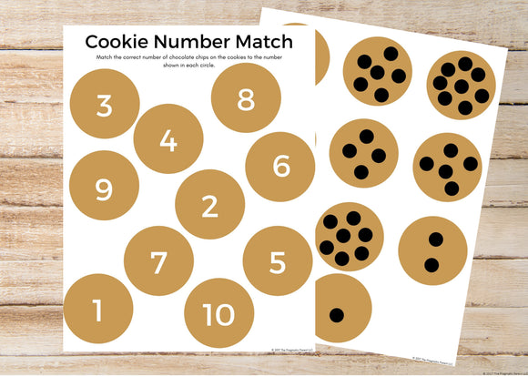 Cookie Counting Number Worksheet